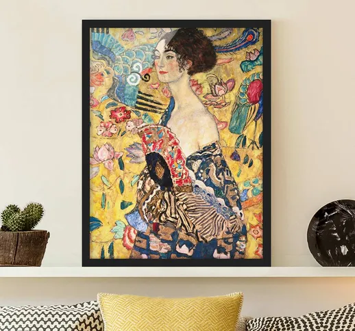 Poster cornice Klimt Dama con ventaglio, 