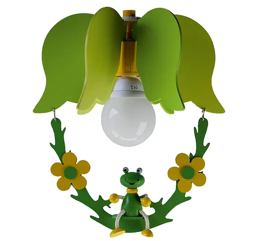 Lampada da soffitto Altalena con rana, 