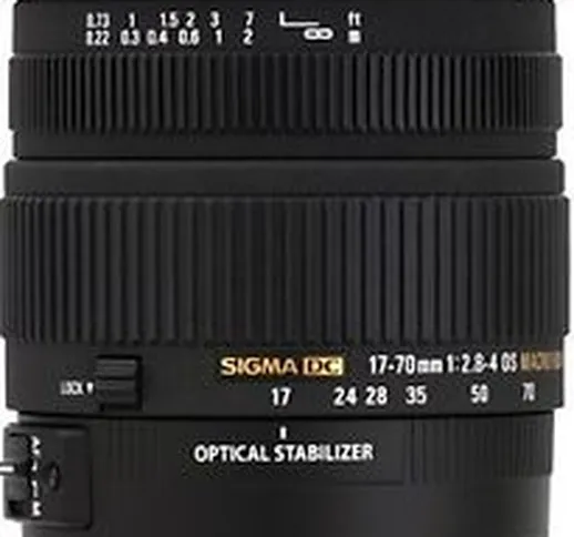  17-70 mm F2.8-4.0 DC HSM OS Macro 72 mm Obiettivo (compatible con Canon EF) nero