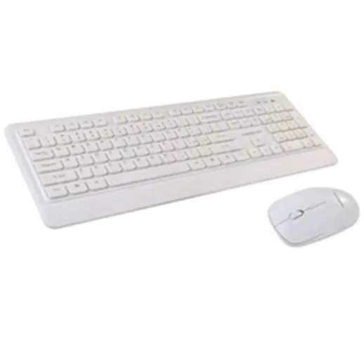 Set mouse e tastiera Wireless  Combo NX971-Bluetooth-bianco