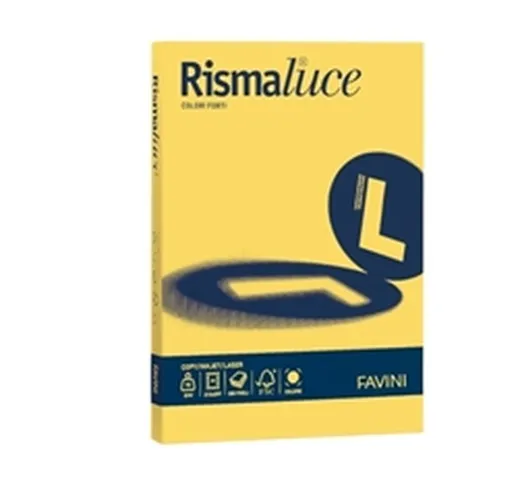 Carta Rismaluce  - A3 90 g/mq - giallo sole  - 300 fogli