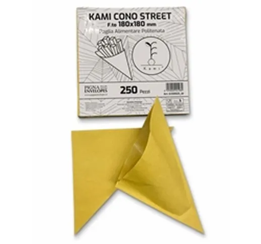 Cono per Street Food Pigna-carta paglia-18x18 cm-conf. 250