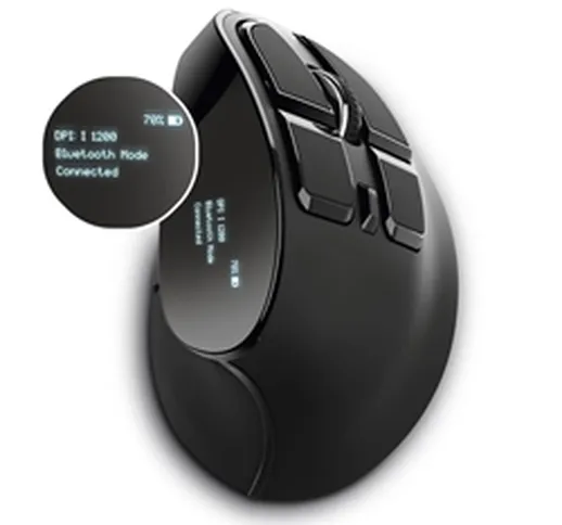 Mouse verticale Wireless  VOXX-Bluetooth USB A 2.0-con display