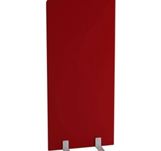 Pannello acustico  similpelle ignifuga 80x160 cm rosso