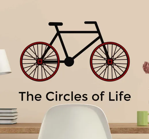 Adesivo bici Circles of life