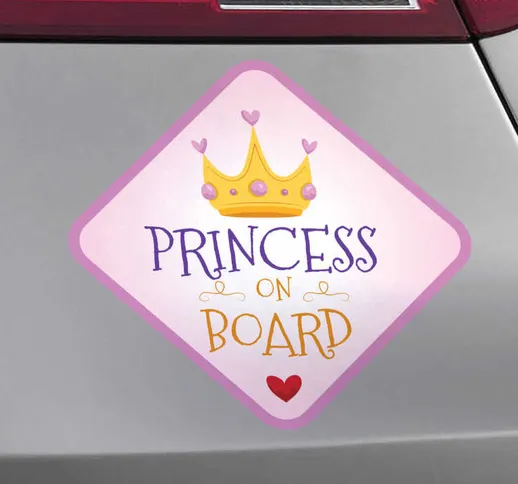 Adesivo auto “Princess on board”