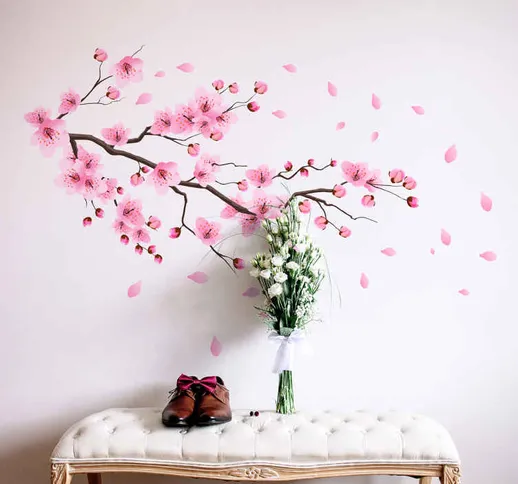 Adesivo ciliegio in fiore primavera