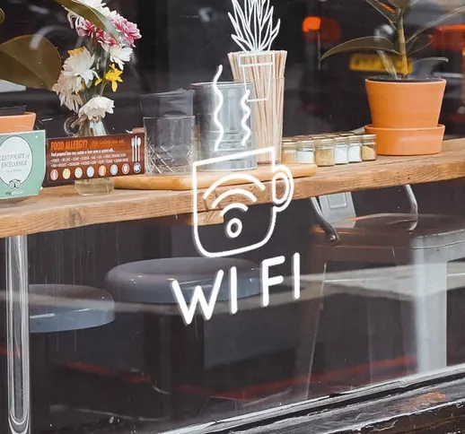 Disegno per pareti wi-fi per bar