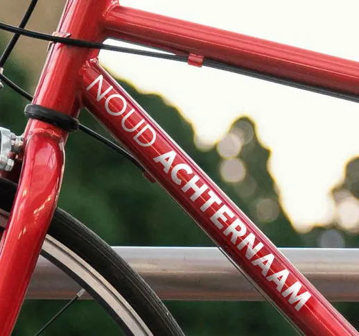Adesivo bici nome personalizzabile
