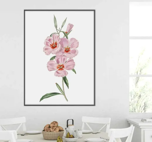 Adesivo fiore orchidea rosa