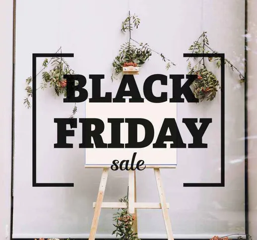 Adesivo per vetro Cornice del black friday