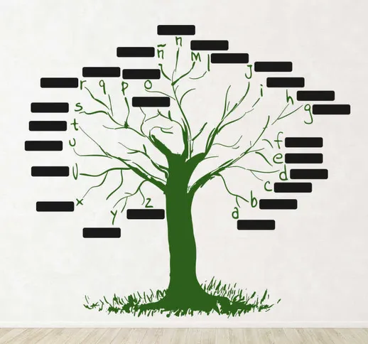 Sticker decorativo albero milleparole