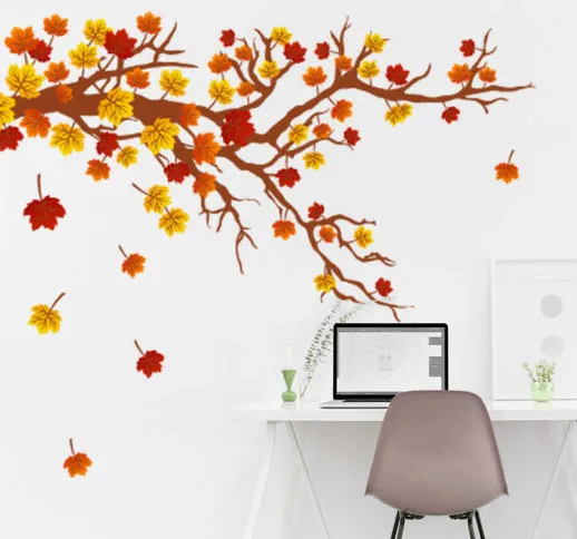 Sticker decorativo albero autunno