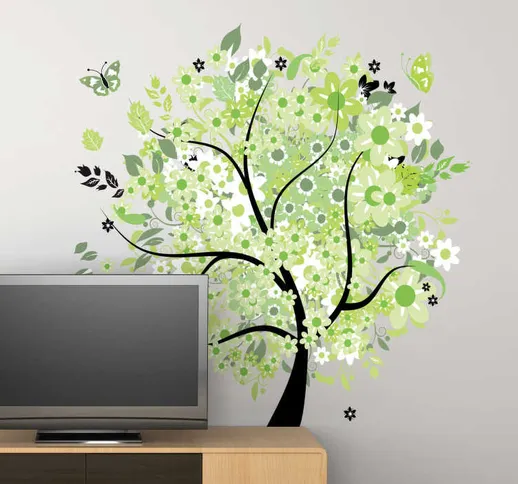 Sticker decorativo albero primaverile