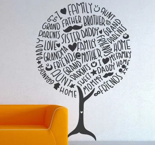 Wall sticker albero di famiglia