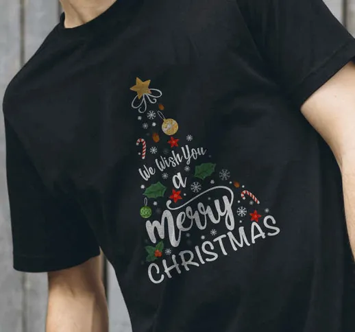 T-shirt Natale Albero di natale buon natale