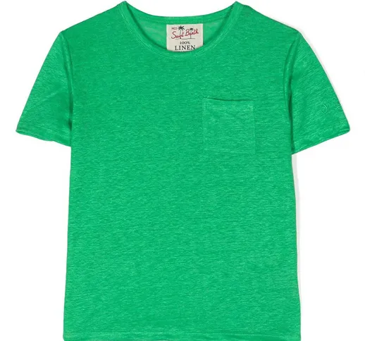 T-Shirt Alex  in lino Verde