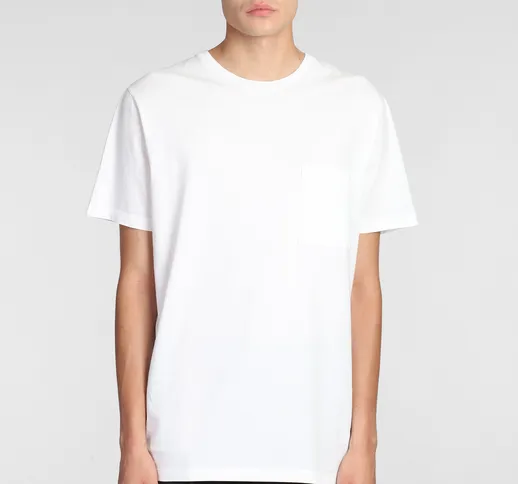 T-Shirt New Jersey in Cotone Bianco