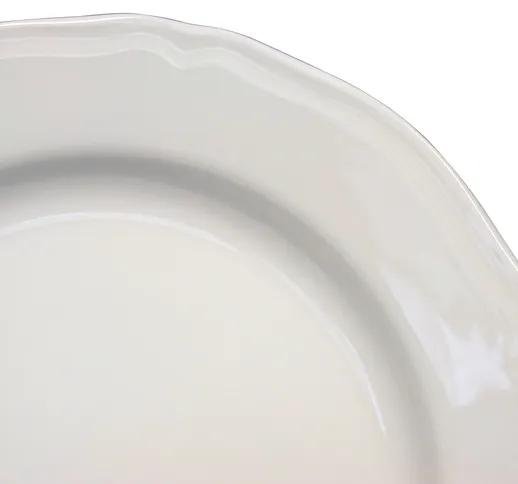 "H&H Piatto New Bone China Fondo Cm23 Arredo Tavola"