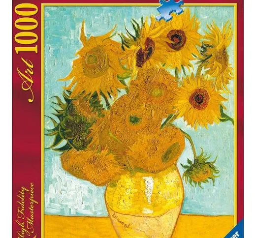 "RAVENSBURGER Puzzle 1000 Pezzi Arte Van Gogh: Vaso Di Girasoli Puzzle Giocattolo 840"