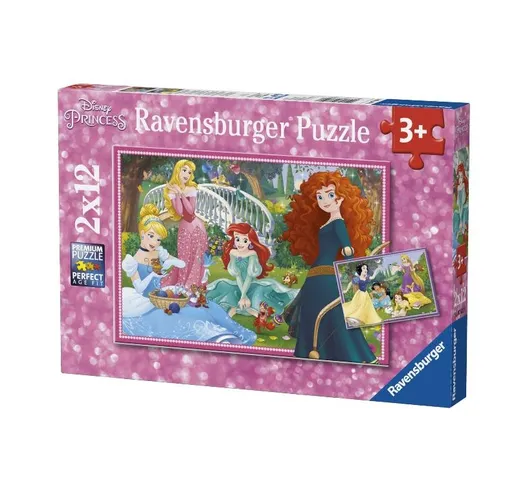 "RAVENSBURGER Puzzle 2 X 12 Pezzi Disney Princess Puzzle Giocattolo 195"