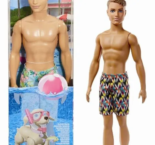 "MATTEL Barbie Ken Beach, 1 Modello Assortito "