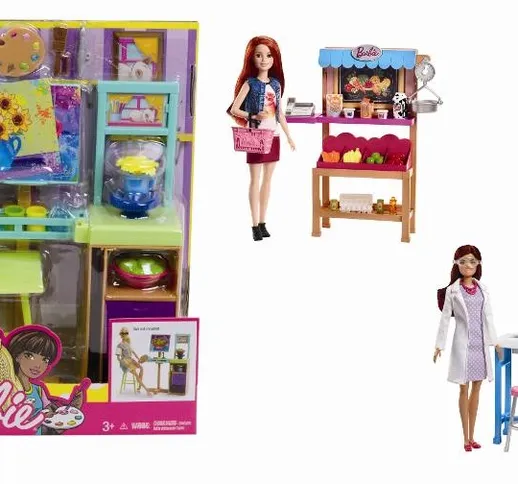 "MATTEL Barbie 1 Playset Assortito Ispirato alle Carriere, Bambola non inclusa"