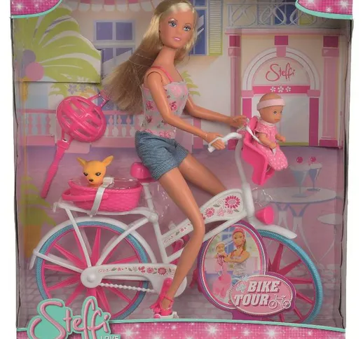 "SIMBA Steffi Love Giro In Bici Bambola Gioco Femmina Bimba Bambina Giocattolo 202"
