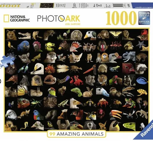 "RAVENSBURGER Puzzle 1000 pezzi 99 splendidi animali gioco da tavolo"