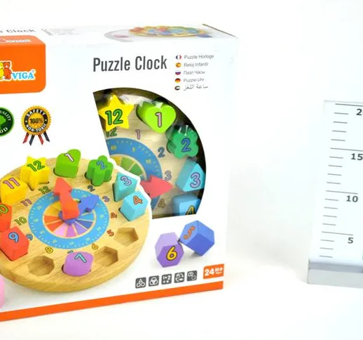 "DISTRIBUTORI GIOCATTOLI Puzzle Orologio 22 Vg59235 Prima Infanzia Incastri"