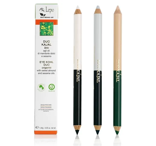 "LEPO Bio kajal matita occhi singola doppio colore tonalitÃ  22 verde/beige 1,40 g"