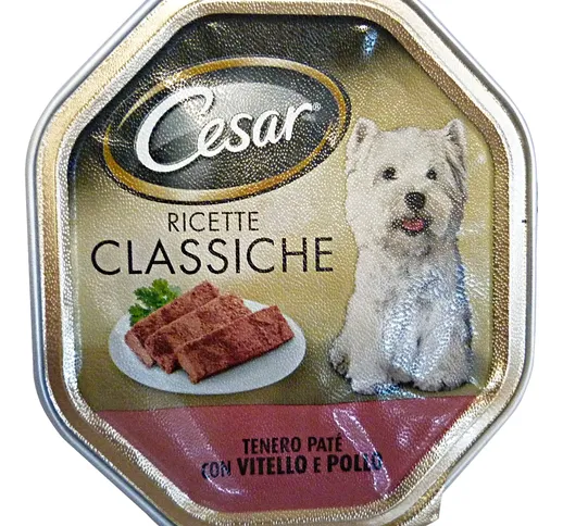 "CESAR 150 gr. umido patâ??Â¿ vitello/pollo - Cibo per cani"