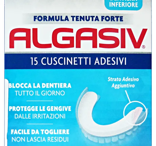 "ALGASIV Cuscinetti Adesivi Inferiore *15 Pezzi Prodotti per denti e viso"