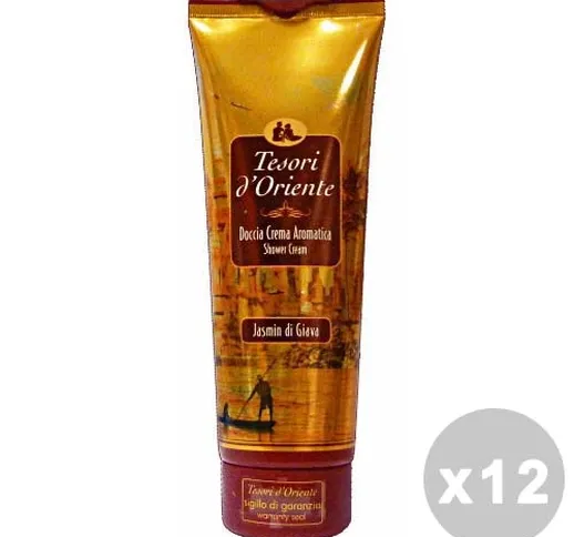 "TESORI D'ORIENTE Set 12 Doccia Jasmin Di Giava 250 Ml. Saponi E Cosmetici"