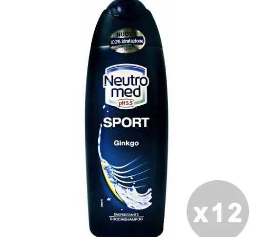 "NEUTROMED Set 12 NEUTROMED Doccia shampoo sport ginkgo 250 ml. - doccia schiuma"