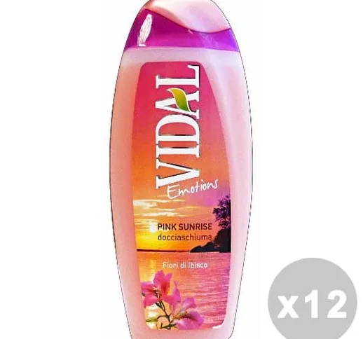 "VIDAL Set 12 VIDAL Doccia pink sunrise fiori di ibisco 250 ml."