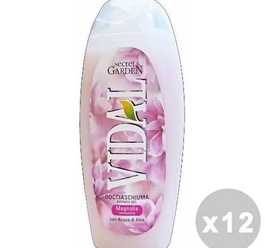 "VIDAL Set 12 VIDAL Doccia secret garden magnolia 250 ml. - doccia schiuma"