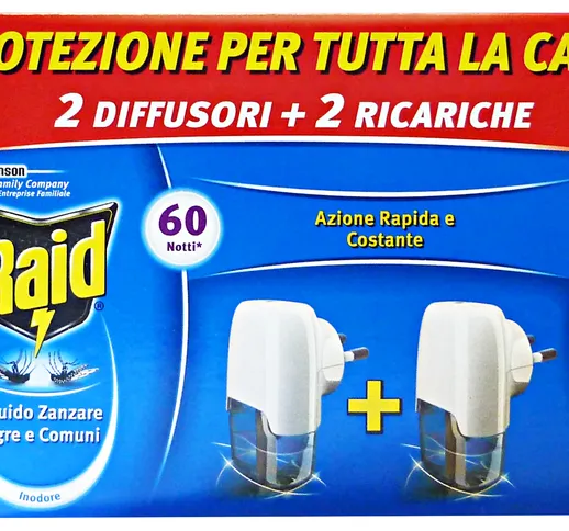 "RAID Fornello liquido 2 basi + 2 ricariche da 30 notti"