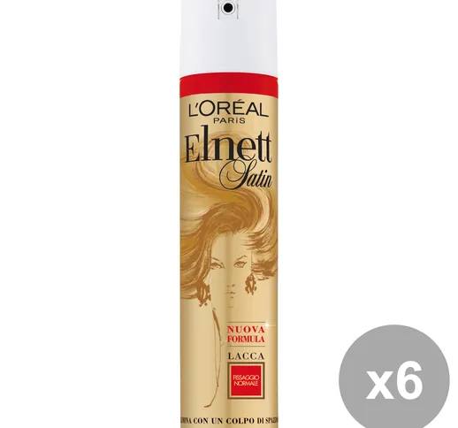 "Set 6 ELNETT Lacca Normale 250+150 Ml. Prodotti per capelli"