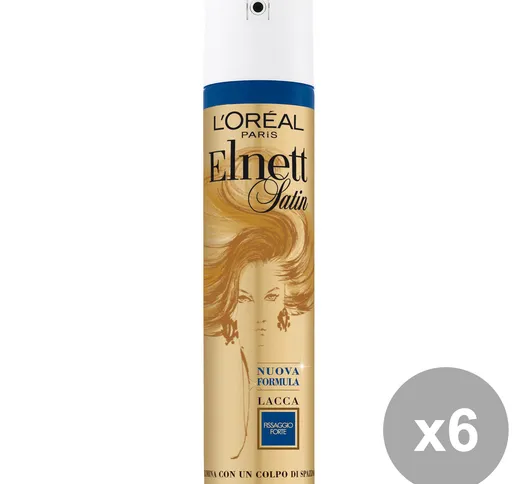 "Set 6 ELNETT Lacca Forte 250 Ml. Prodotti per capelli"