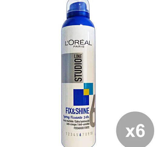 "L'OREAL Set 6 Studio Line Lacca Fix&S.6 Forte 250 Ml A4870140 Prodotti Per Capelli"