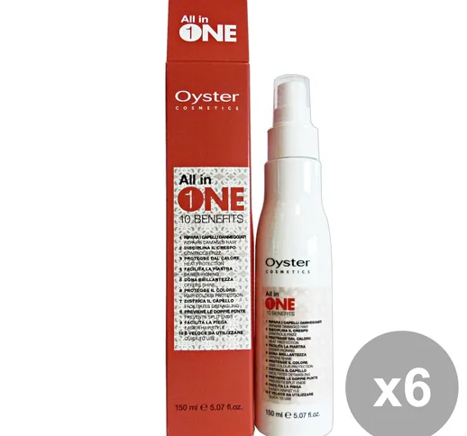 "OYSTER Set  6 Professionale Maschera Spray All In 1 150 Ml.  Prodotti Capelli"