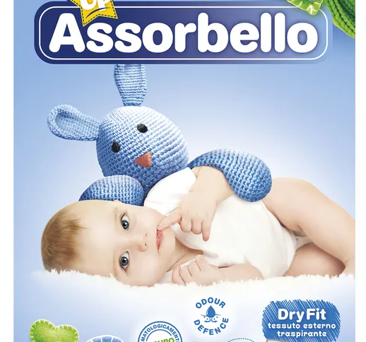 "ASSORBELLO Dry fit 6 extra large 15-30 kg.*14 pz. pannolini"