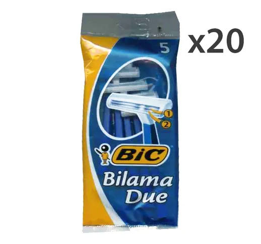 "Set 20 BIC Bilama 2LAME R&G X 5 Pezzi Prodotti per rasatura"