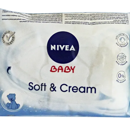 "NIVEA Salviette Baby Soft&Cream X 63 Pezzi Linea Bimbo"