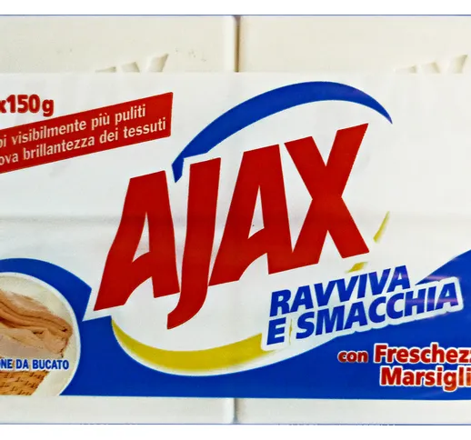 "AJAX Sapone Bucato MARSIGLIA * 4 Pezzi 600 Gr.  Detergenti Casa"