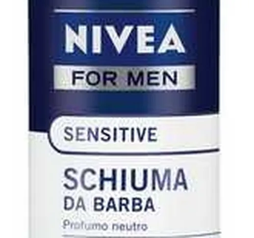 "NIVEA Schiuma Barba Pelli Sensibili Bianca 200 Ml. Schiume E Creme Da Barba"