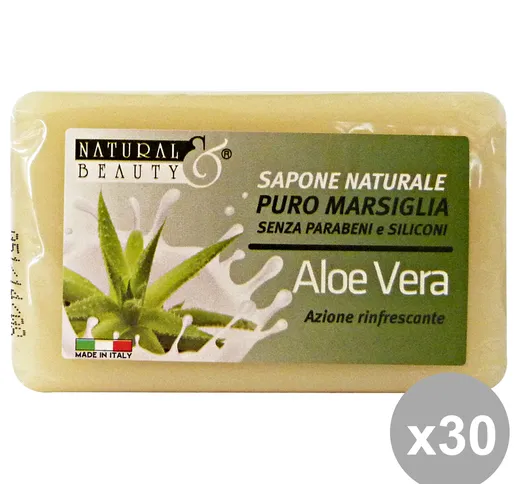 "Set 30 NaturaL BEAUTY Saponetta Aloe Vera 150 Gr. Saponi e cosmetici"