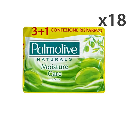 "Set 18 PALMOLIVE Saponette VERDI 3+1 Pezzi OLIVA 90 Gr. Saponi e cosmetici"