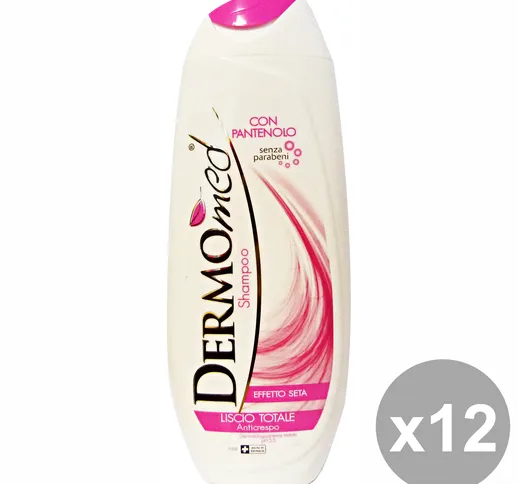 "Set 12 DERMOMED Shampoo Liscio Totale 250 Ml.  Prodotti per capelli"